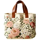 Embroidered canvas bag reusable shopping bag for grocery use B2B wholesale supply